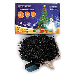 Светодиодная гирлянда с контроллером LED 1000 ламп 63 м зеленый провод Синяя