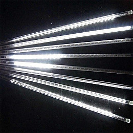 Светодиодная гирлянда Led Тающие сосульки Метеоритный дождь на 288 светодиодов Белая 4.1 м