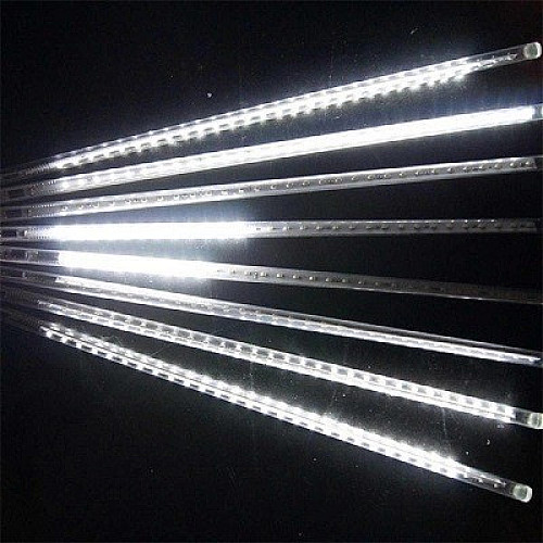 Светодиодная гирлянда Led Тающие сосульки Метеоритный дождь на 288 светодиодов Белая 4.1 м