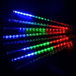 Светодиодная гирлянда Led Тающие сосульки Метеоритный дождь на 288 светодиодов Мультицвет 4.1 м