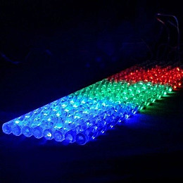 Светодиодная гирлянда Led Тающие сосульки Метеоритный дождь на 288 светодиодов Мультицвет 4.1 м