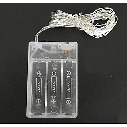 Светодиодная гирлянда нить Led Капли росы на 100 светодиодов 10 м на батарейках Мультицвет