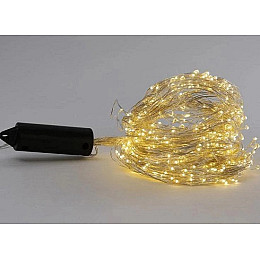 Гирлянда-пучок электрическая Led Конский хвост на 200 светодиодов 10 нитей 2 м по 20 диодов Теплый белый (25234)