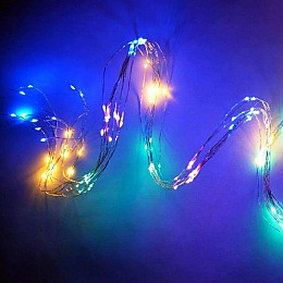 Гирлянда-пучок электрическая Led Конский хвост на 200 светодиодов 10 нитей 2 м по 20 диодов Мультицвет (25231)