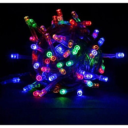 Светодиодная гирлянда Led на 300 светодиодов 22 м зеленый провод Мультицвет