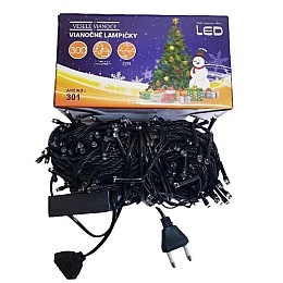 Светодиодная гирлянда Led на 300 светодиодов 22 м зеленый провод Желтая