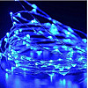 Светодиодная гирлянда нить Led Капли росы электрическая 15 м Синяя