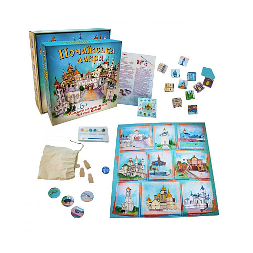 Настольная игра "Почаевская лавра" Strateg 30102 5 деревянных фигурок