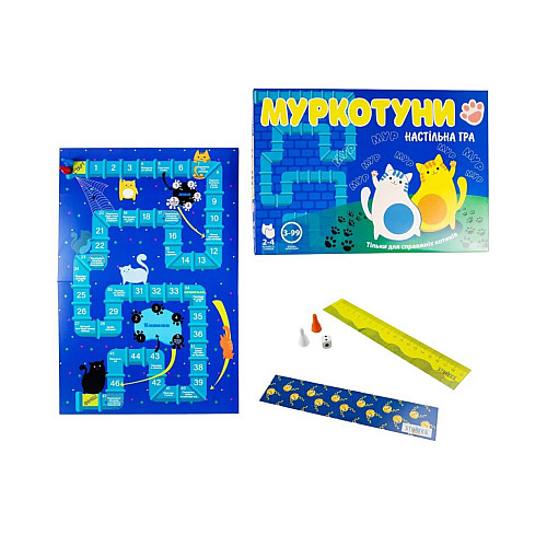 Настольная игра-бродилка "Муркотуны" Strateg 30246 на украинском языке