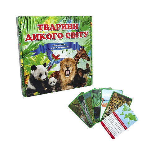 Настольная игра-викторина "Животные дикого мира" Strateg 655 220 карточек
