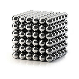 Неокуб никелевый  216 шариков 5 мм Silver (8190)