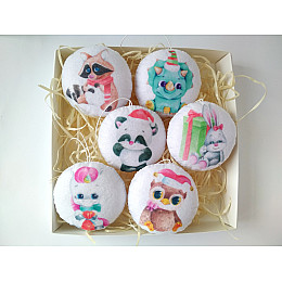 Набір ялинкових іграшок Кулі добра 6 шт. (SUN2418)