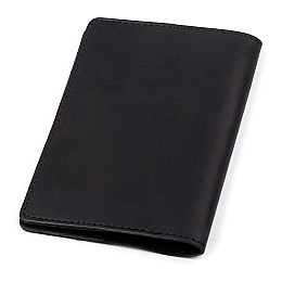 Обложка на паспорт Shvigel кожаная Черный (13917)