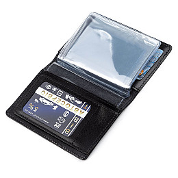 Обкладинка для автодокументів Shvigel шкіряна Чорний (13924)