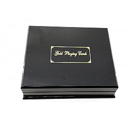 Карты игральные пластиковые Duke Gold Foil 2 колоды по 54 листа 87х62 мм в шкатулке (DN32416)