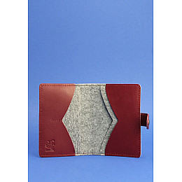 Обкладинка для паспорта BlankNote 3.0 Сірий (BN-OP-3-felt-vin)