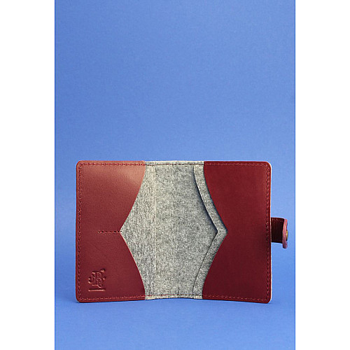 Обкладинка для паспорта BlankNote 3.0 Сірий (BN-OP-3-felt-vin)