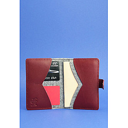 Обкладинка для паспорта BlankNote 3.0 Сірий (BN-OP-3-felt-vin)