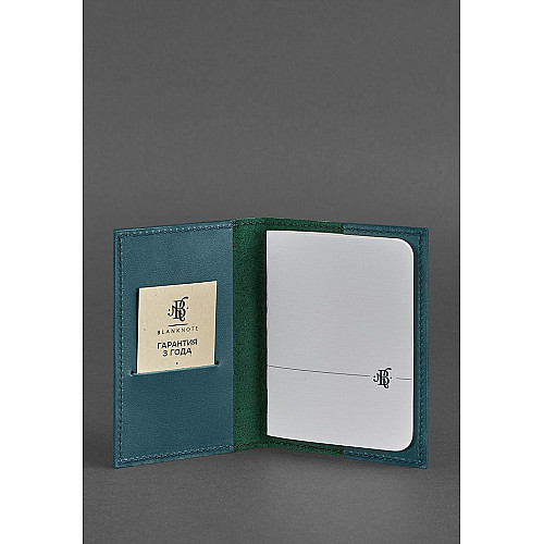 Обложка для паспорта BlankNote 1.2 Бирюзовый (BN-OP-1-2-malachite)