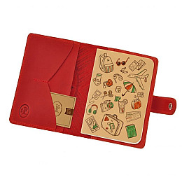 Обкладинка для паспорта BlankNote Інді 3.0 Червоний (BN-OP-3-coral-ls)