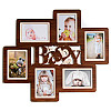Фоторамка коллаж на 6 фото Декор Карпаты Baby 57х50 см Коричневый (H6-064A)