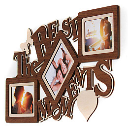 Фоторамка коллаж Декор Карпаты The Best Moments 64х33 см Коричневый (H3-066A)