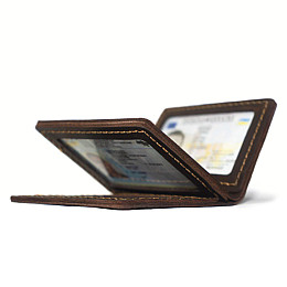 Кожаная обложка для автодокументов Anchor Stuff Mitsubishi Коричневый (as150402-7)