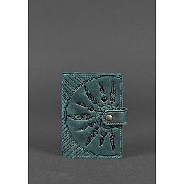 Женская кожаная обложка для паспорта BlankNote 3.0 Инди Зеленая (BN-OP-3-iz-ls)