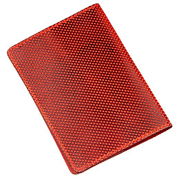 Обложка на паспорт Shvigel с точечным тиснением кожаная Красный (13958)