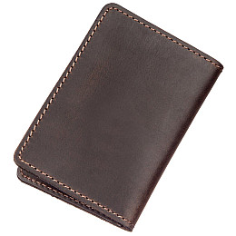 Обложка для удостоверения Shvigel кожаная Коричневый (13962)