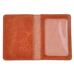 Кожаная обложка для пластиковых документов водителя SHVIGEL Коричневый (16077)