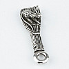 Кошельковый оберег-брелок silvering 1,3х0,5х1 см Крыса на венике (24643)