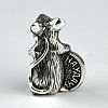 Кошельковый оберег-брелок silvering 1,3х0,5х1 см Щур з монеткою (24641)