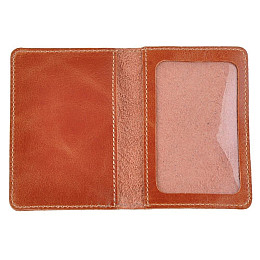 Кожаная обложка для пластиковых документов водителя SHVIGEL Коричневый (16076)