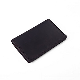 Кожаная обложка COMFY STRAP для документов с блокнотом Темно-коричневая (035)
