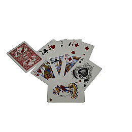 Карты игральные с пластиковым покрытием Duke 54 листа 87х62мм красные (DN19172RED)