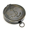 Компас бронзовый с крышкой None " Brass Flat Compass" диаметр 8 см (DN29259)