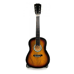 Гитара миниатюра дерево GUITAR A SMALL 20 см коричневый (DN29882)