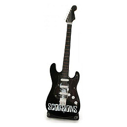 Гитара Scorpions миниатюра дерево GUITAR SCORPIONS BLACK 24 см (DN29904)