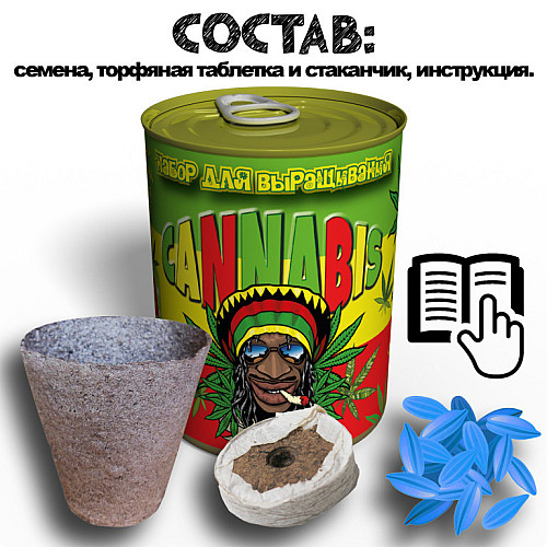 Консервированный подарок Memorableua Набор Для Выращивания Cannabis (SFGMCRU)