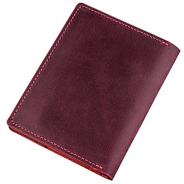 Обкладинка для автодокументів шкіряна GRANDE PELLE 11190 Бордова