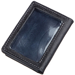 Обкладинка для прав водія гладка шкіра GRANDE PELLE 11193 Чорна