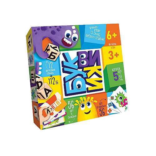 Настольная игра Буквики укр Dankotoys (G-BU-01U)