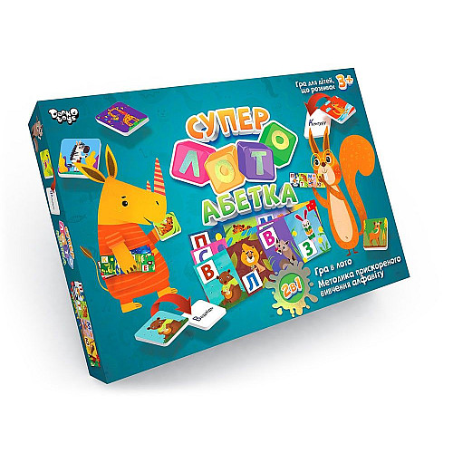 Настольная игра Суперлото Азбука укр Dankotoys (СЛА-01U)