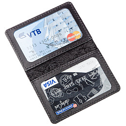 Обложка для прав кожаная Shvigel 13968 Черная