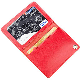 Компактная обложка на документы МВС Украины SHVIGEL 13978 Красная