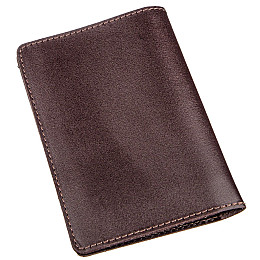 Большая обложка на водительские документы SHVIGEL 13986 Коричневая