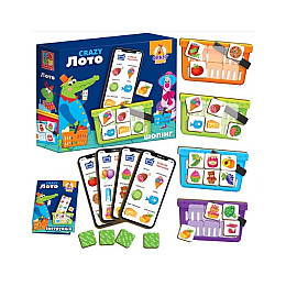 Настольная игра Crazy KoKo Лото Шоппинг укр Vladi Toys (VT8055-09)