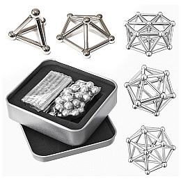 Магнитный конструктор OOOPS Neo 36 палочек, 26 шариков (1007945-Silver-1)