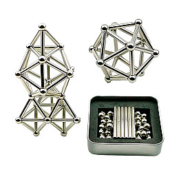 Магнитный конструктор OOOPS Neo 36 палочек, 26 шариков (1007945-Silver-1)